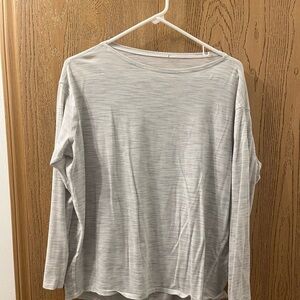 Gray Women's Long Sleeve Top